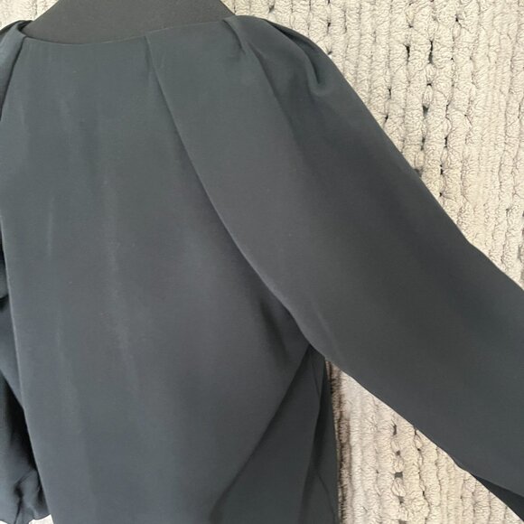 Banana Republic Factory Black Button-Front Blouse (M) - Picture 10 of 13